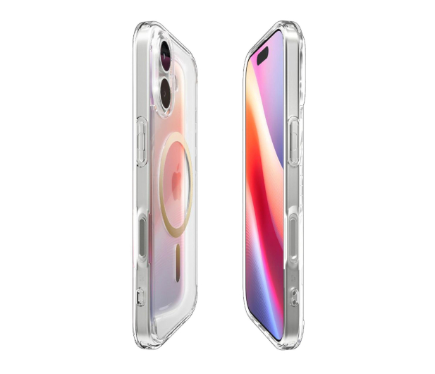 Spigen Ultra Hybrid Mag Magsafe do Iphone 17 Clear/Gold - 1359909 - zdjęcie 4